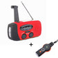 Multifunktionales tragbares Notfallradio mit Solarbetrieb