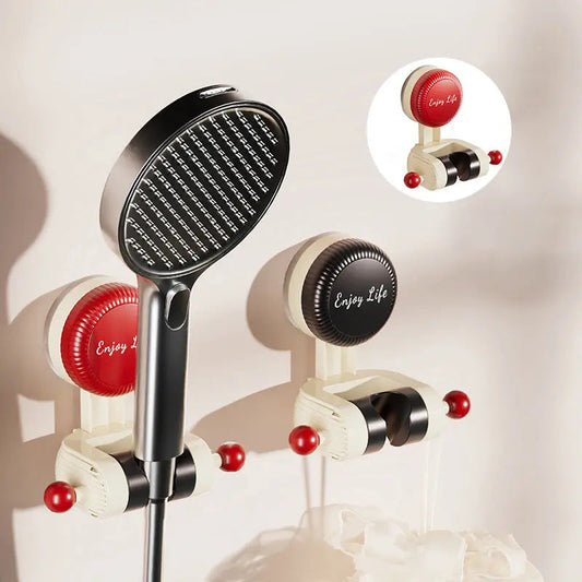 Universeller Saugnapf-Duschhalter – 360° drehbar, bohrfrei & passt zu  aller Duschköpfe 🚿