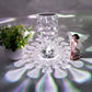 Kann zwischen 16 Farben wechseln Künstlicher Kristall Tischlampe RGB Farbwechselndes Rosen-Diamant-Design mit Fernbedienung USB-Aufladung Touch-Sensor Ambientebeleuchtung