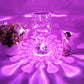 Kann zwischen 16 Farben wechseln Künstlicher Kristall Tischlampe RGB Farbwechselndes Rosen-Diamant-Design mit Fernbedienung USB-Aufladung Touch-Sensor Ambientebeleuchtung