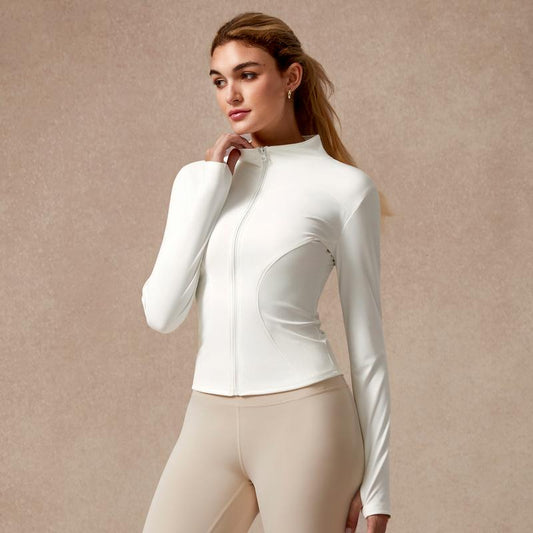 dünnes Sport-Yoga-Oberteil, atmungsaktive Langarm-Fitnessbekleidung, leichte Sportbekleidung, bequeme Sportbekleidung