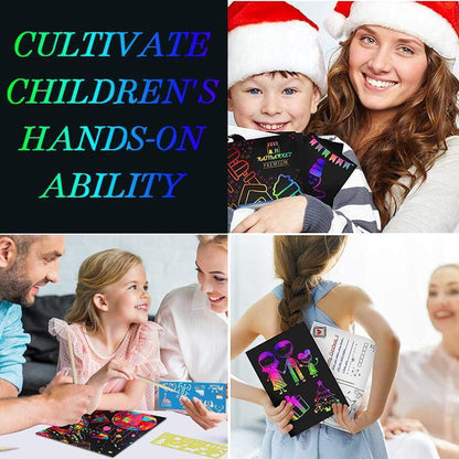 🔥Solange der Vorrat reicht 50 % Rabatt!🎉Regenbogen-Malpapier Kunst-Set für Kinder