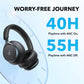soundcore by Anker, Space One Kabellose Kopfhörer, Adaptives aktives Noise Cancelling, 2x stärkere Stimmunterdrückung, 40h ANC Akkuleistung, App Steuerung,Hi-Res Audio, Leichtes Design, Bluetooth 5.3