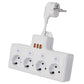 Wholesale Outlet Extender Power Strip with USB Outlet Extender Surge Protector Electric EU Power Strip Extension Cable Socket