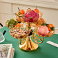 Heiß verkaufter goldener Obstteller-Kuchenständer für Hochzeitsfeiern, Geburtstage, Babypartys, Kuchenständer, Party-Ausstellungsständer, Kuchenwerkzeuge