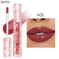 Langanhaltender Glitzer-Lippenstift, 2 Stück Feuchtigkeitsspendender Lipgloss, Glänzender Lipglaze, Lippenöl für volle Lippen Lippenstift für Mädchen und Frauen, Make-up