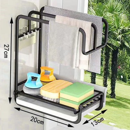 🎁50 % Rabatt & noch günstiger beim Kauf von 2 Stück!🎁Küchenlappen-Organizer und Wäscheständer