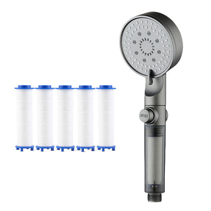 Leistungsstarker Duschkopf mit hohem Durchfluss und Druckverstärkung