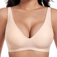 Nahtloser Push-up-BH mit tiefem V-Ausschnitt und ohne Bügel