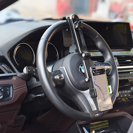 Neue 1080°-Multifunktions-Sonnenblende Universeller, um 360 Grad drehbarer Handyhalter exavon Geeignet für jede Situation Autohalterung – drehbar und einziehbar