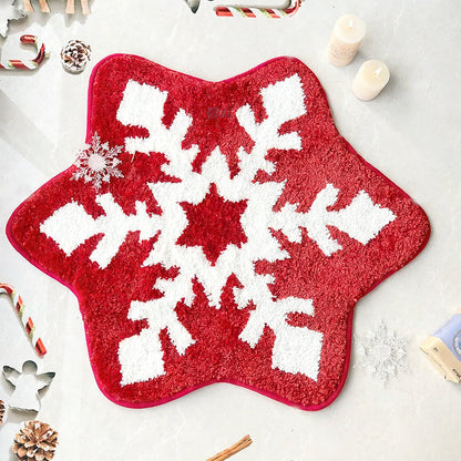 Weicher, rutschfester runder Weihnachtsvorleger