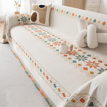 Wendbarer Sofabezug im Bohemian-Stil mit Quasten✈️Kostenlose Lieferung für alle Bestellungen