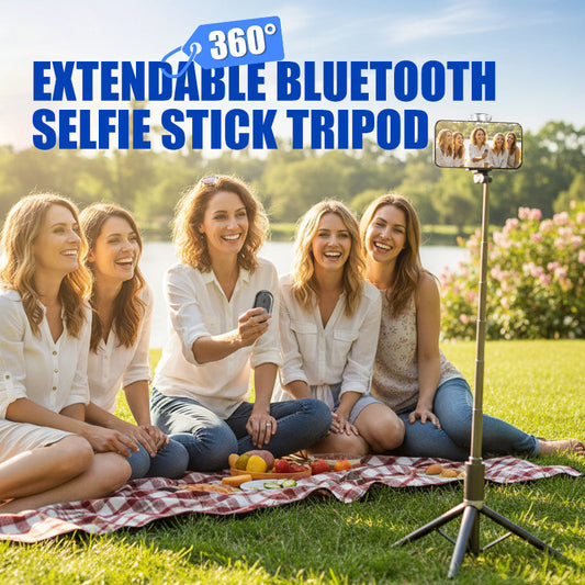 Ausziehbarer Bluetooth-Selfie-Stick-Stativ