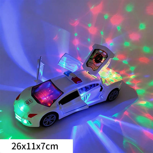 🎅 Die schönste Überraschung zu Weihnachten 🎁 Elektrisches Polizeiauto-Spielzeug mit Licht und Sound