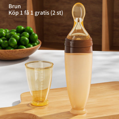 Silikon-Fütterlöffel, Fütterlöffel mit Befestigungsfunktion, Zusatzzubehör für Babys