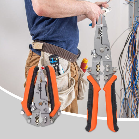 🔥Heißer Verkauf 50 % Rabatt🔥12-in-1 Multifunktionale, faltbare Universal-Abisolierzange