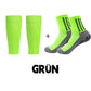 Rutschfeste, atmungsaktive Fußball-Socken + Schienbeinschoner-Set