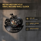 Retro-Motorrad-Vinyl-Schallplatten-Wanduhr