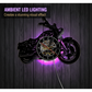 Retro-Motorrad-Vinyl-Schallplatten-Wanduhr