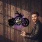 Retro-Motorrad-Vinyl-Schallplatten-Wanduhr