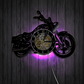 Retro-Motorrad-Vinyl-Schallplatten-Wanduhr
