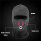 Winter Rider Warm Anti-Haze Balaclava Vollgesichtsmaske für Motorradfahren, Radfahren, Skifahren, Kapuze, winddicht, weich, Outdoor, warm, Fahrrad-Kopfbedeckung