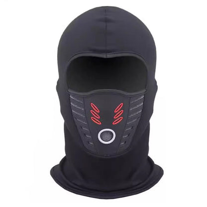 Winter Rider Warm Anti-Haze Balaclava Vollgesichtsmaske für Motorradfahren, Radfahren, Skifahren, Kapuze, winddicht, weich, Outdoor, warm, Fahrrad-Kopfbedeckung