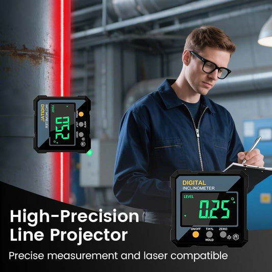 📐 50 % RABATT! 🎉 Magnetische digitale Winkelmesslehre – präzise, selbstnivellierend und mit LCD-Display 🔧📦