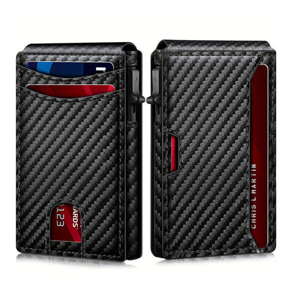 Minimalistische, schmale Herrenbrieftasche mit RFID-Blockierung