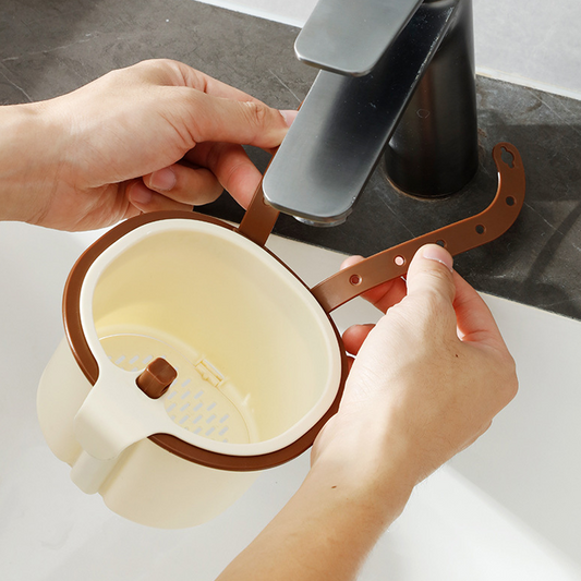 Kunststoff-Küchenabfluss-Auffangkorb mit Saugnapf