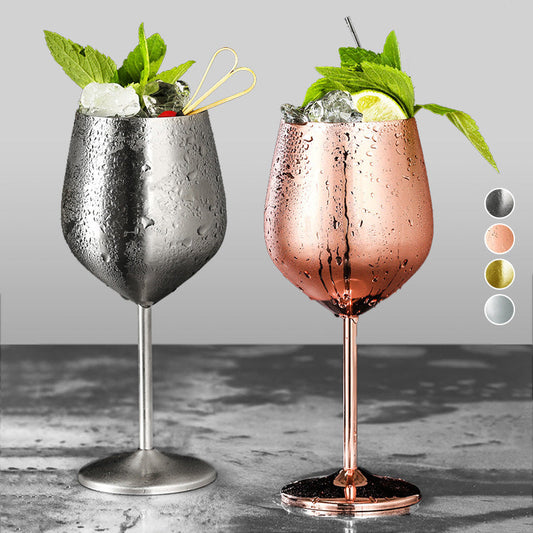 Unzerbrechliche, langlebige Weingläser aus Edelstahl