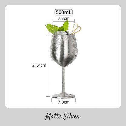 Unzerbrechliche, langlebige Weingläser aus Edelstahl