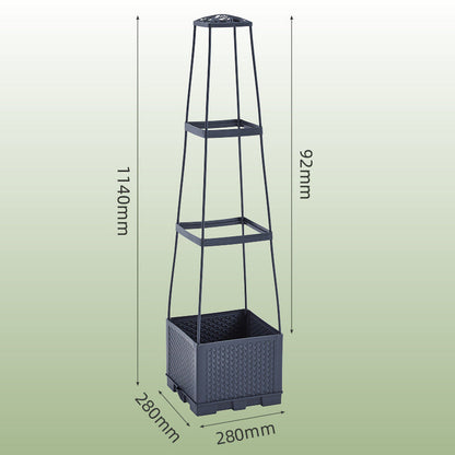 Hochbeete für den Garten mit Spalier