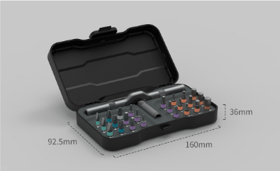 24-teiliges DIY-Schraubendreher-Set, 1 Set umschaltbare Schraubendreherform, magnetisches Schraubendreher-Set, kompaktes und tragbares Ratschen-Schraubendreher-Set, Werkzeugkasten für Reparaturen im Haushalt