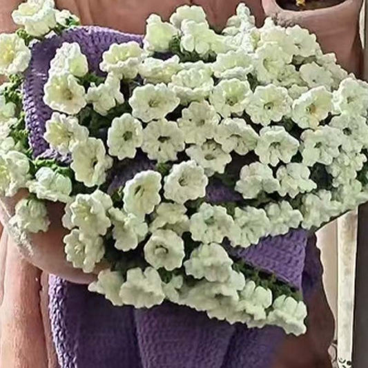 Fertige Blumenstrauß-Decke, handgefertigte Häkelblumendecke, weiche Strickdecke mit Rosenmuster, romantisches Geschenk zum Geburtstag, zur Hochzeit, zum Valentinstag, zum Muttertag, zu Weihnachten für Mama, Mädchen und Schwestern