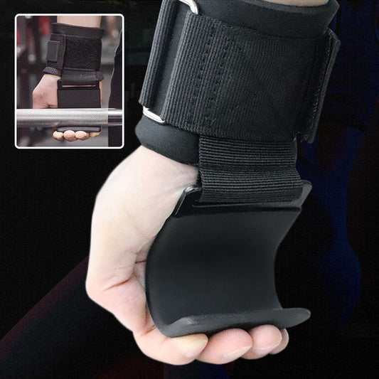 2PCS Weightlifting Hooks with Wrist Strap